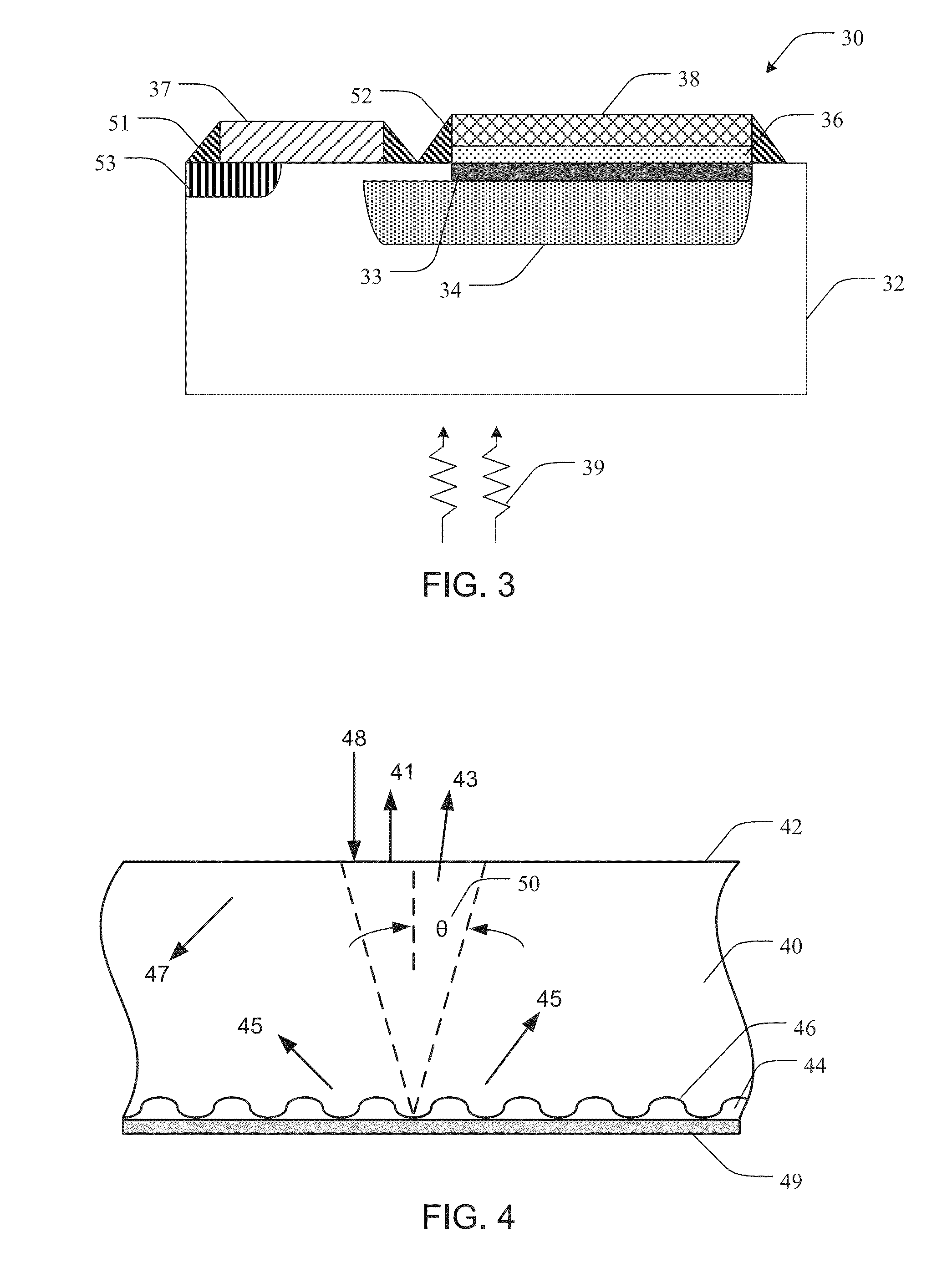 Photosensitive imaging devices and associated methods