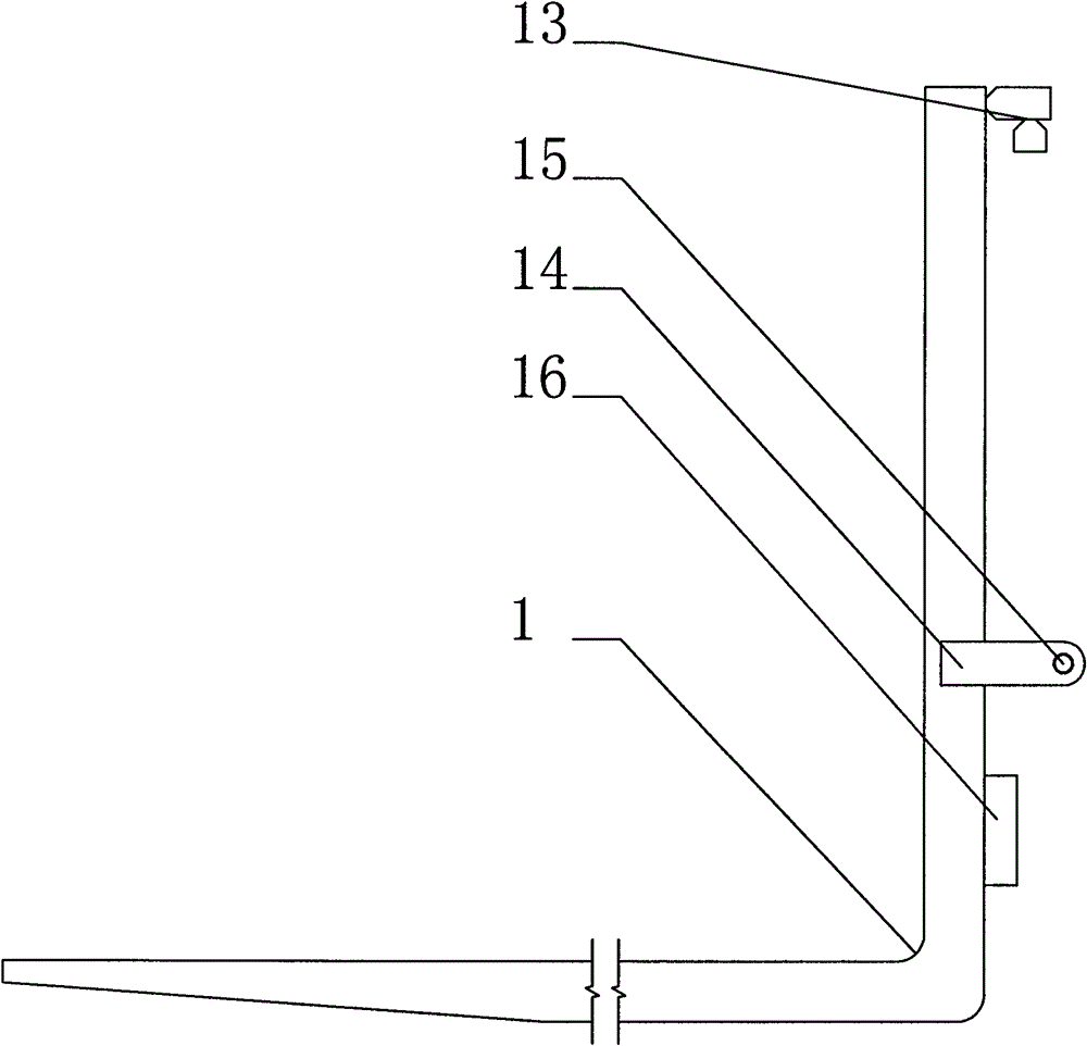 Fork laterally-moving distance-adjusting device of fork truck and special-purpose fork frame assembly