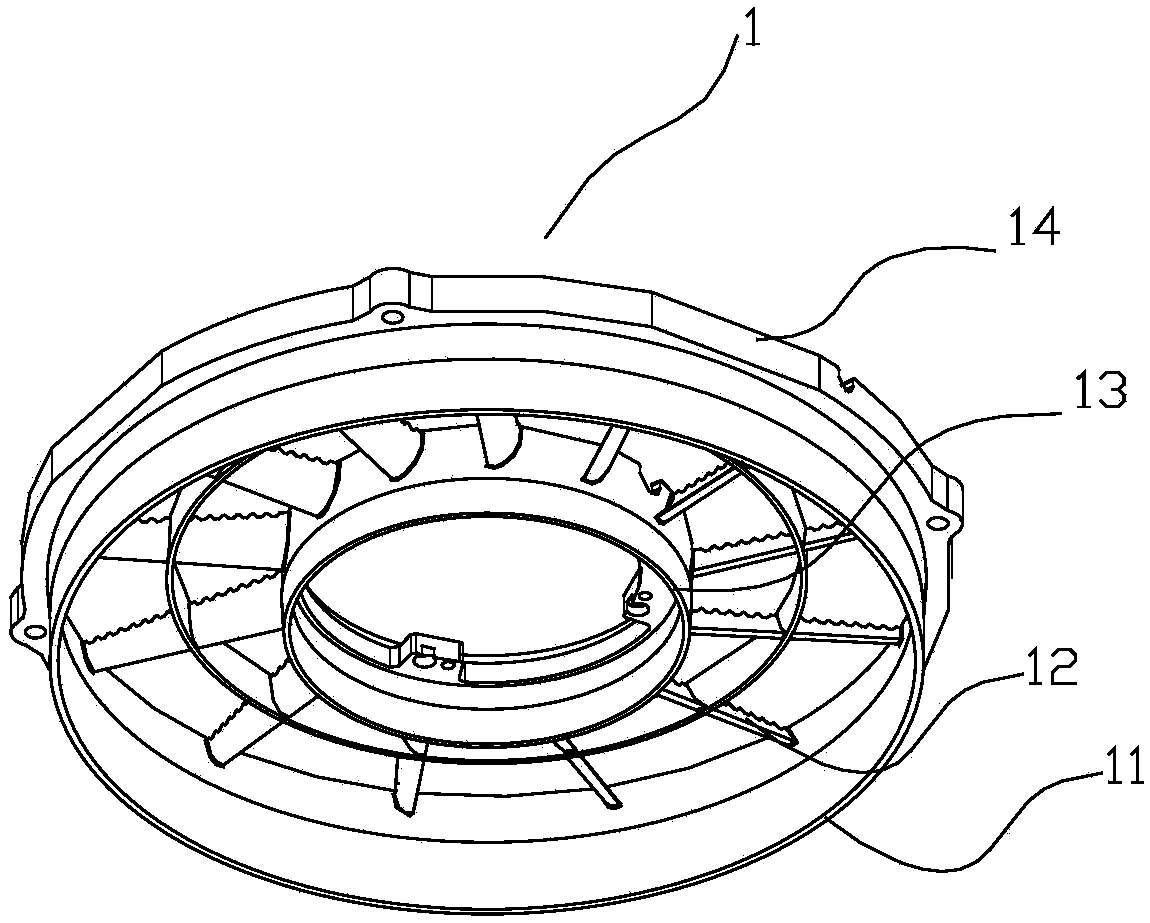 Corrugated bracket of fan