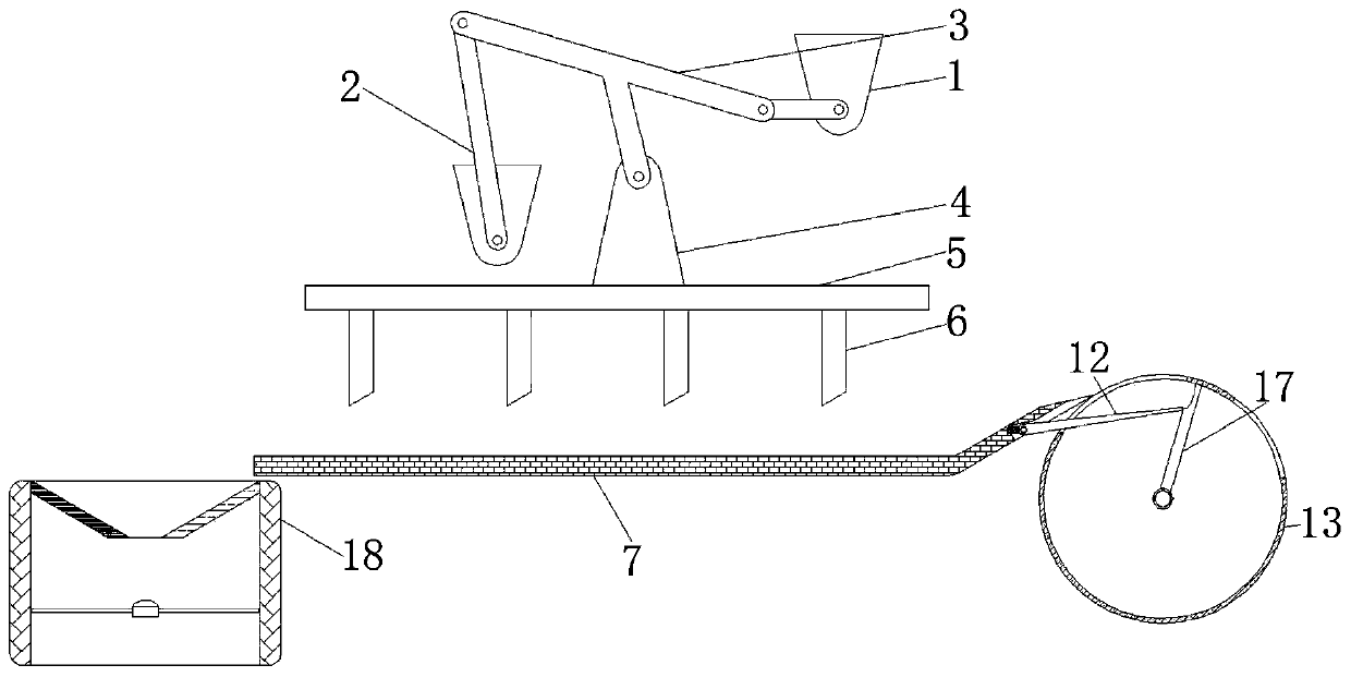 An automatic filling and destroying device for gynecology and obstetrics operating table pads