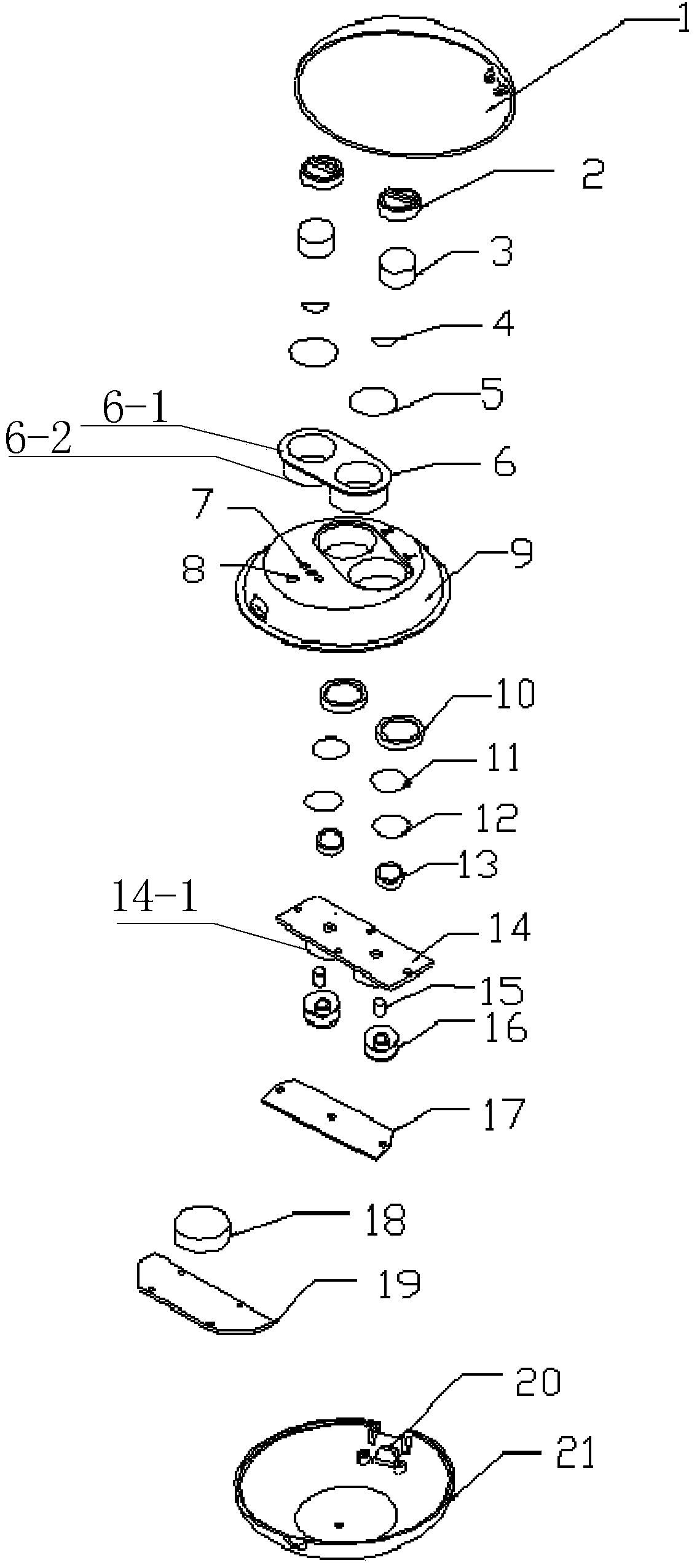 Special automatic cleaning instrument for low-voltage direct current electromagnetic pulse-type contact lenses