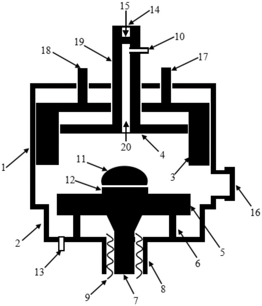 High power microwave plasma diamond film deposition device in tm021 mode