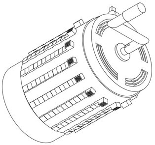 Insulation and heat insulation wire protection structure for mechanical equipment