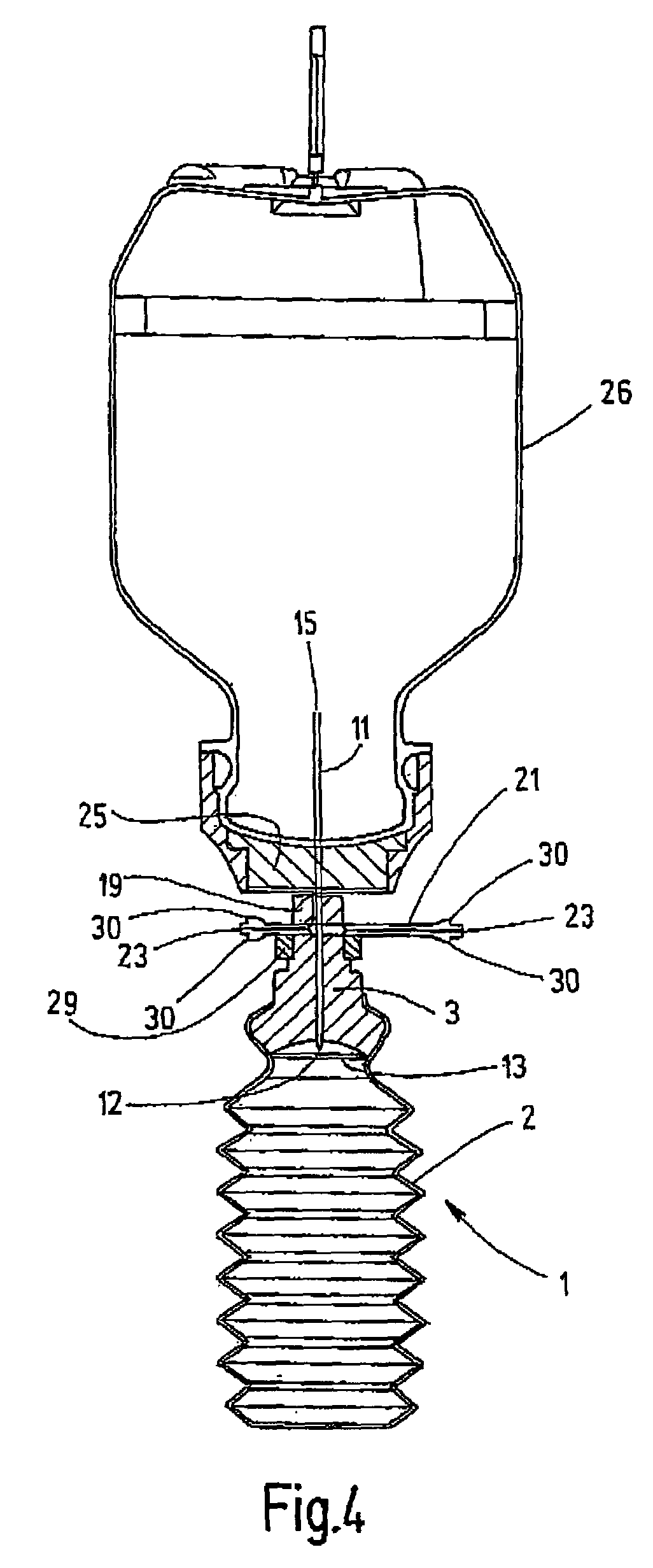 Device for distributing substances