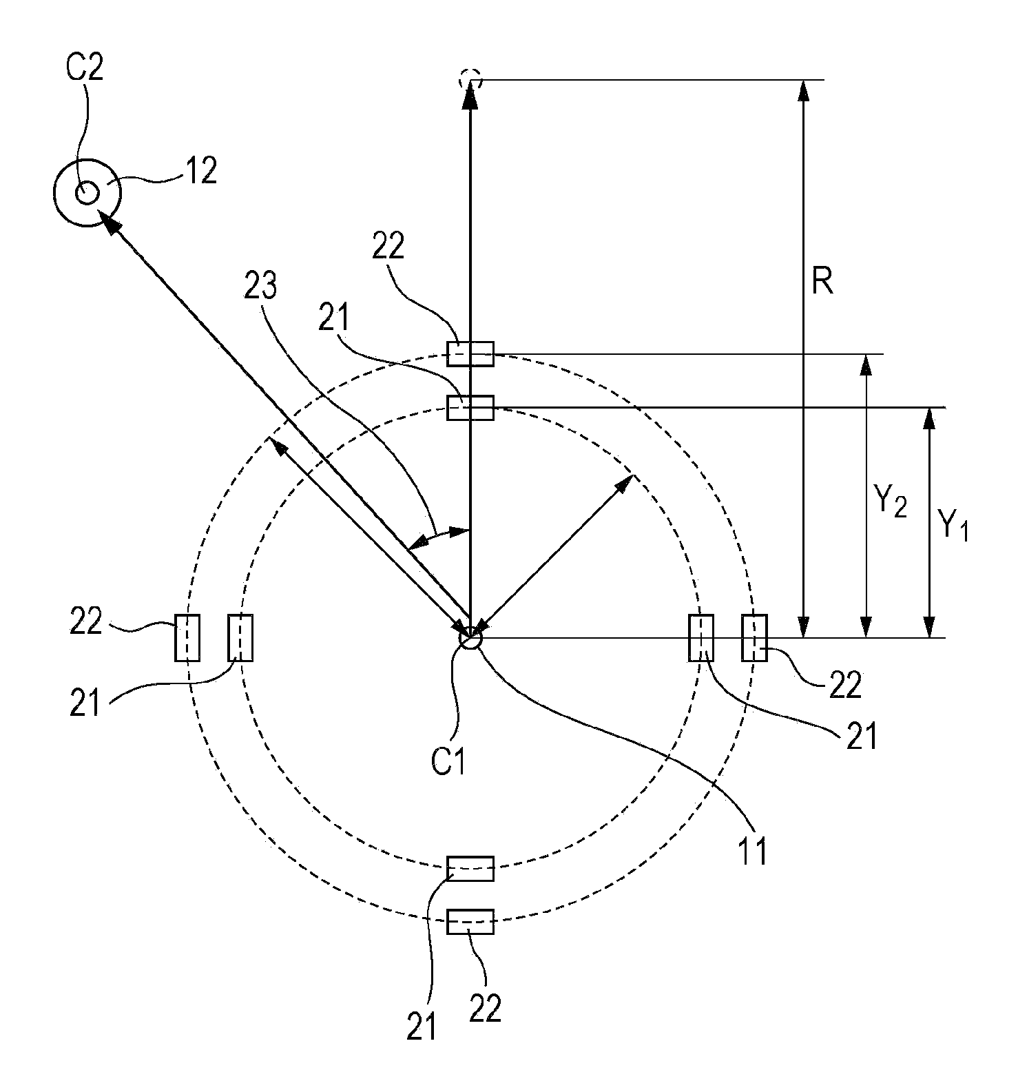 Current sensor for electric wire