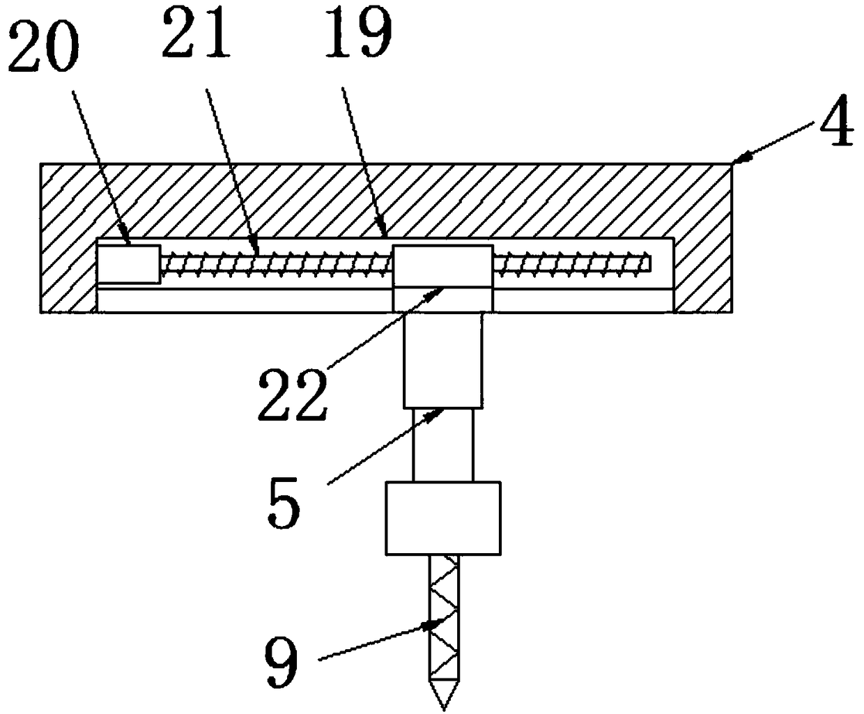 Steel tube drilling device