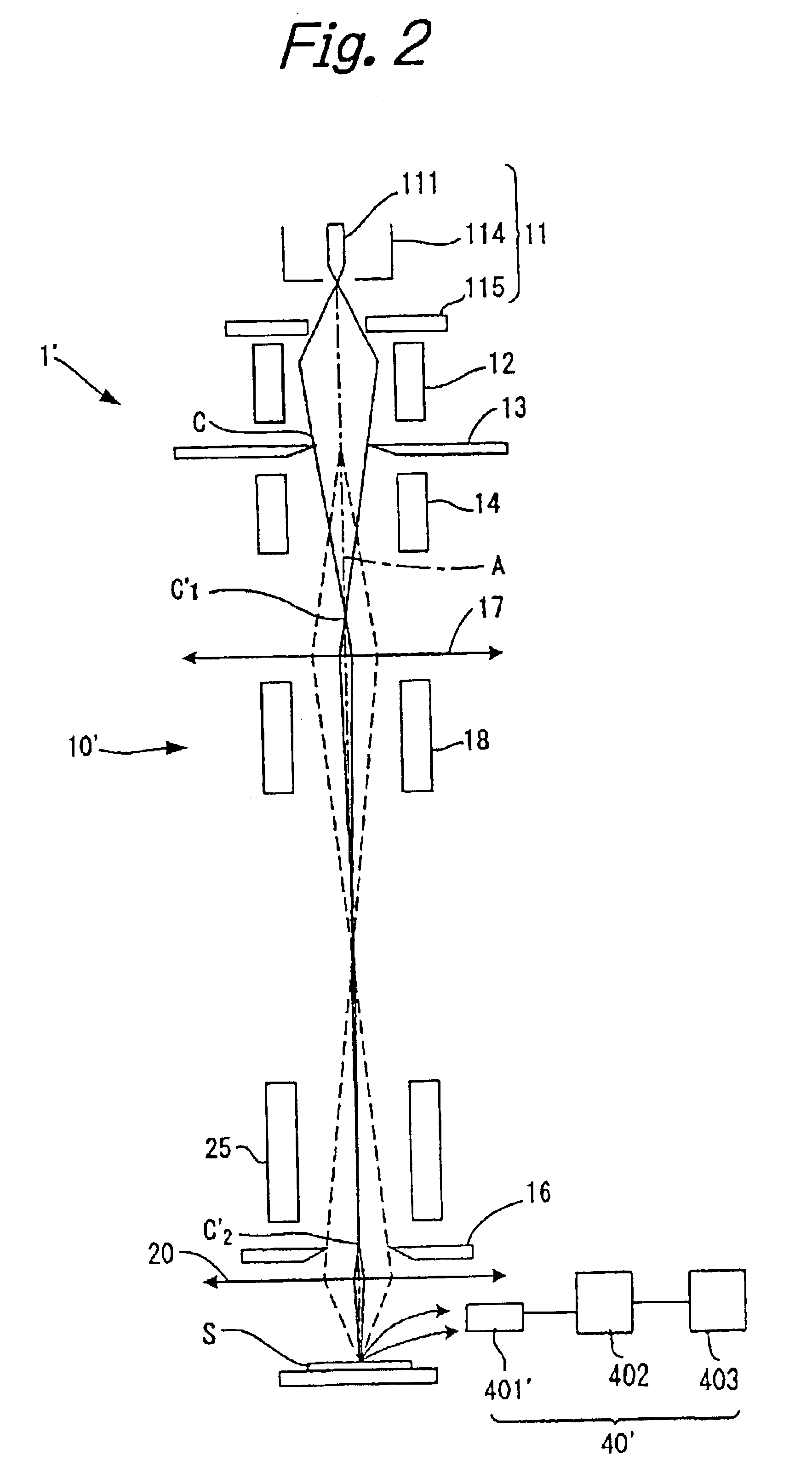 Electron beam system and method of manufacturing devices using the system