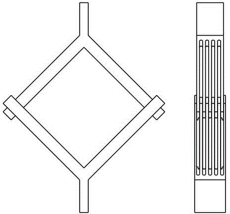 Loading device and method for material double-shaft compression test