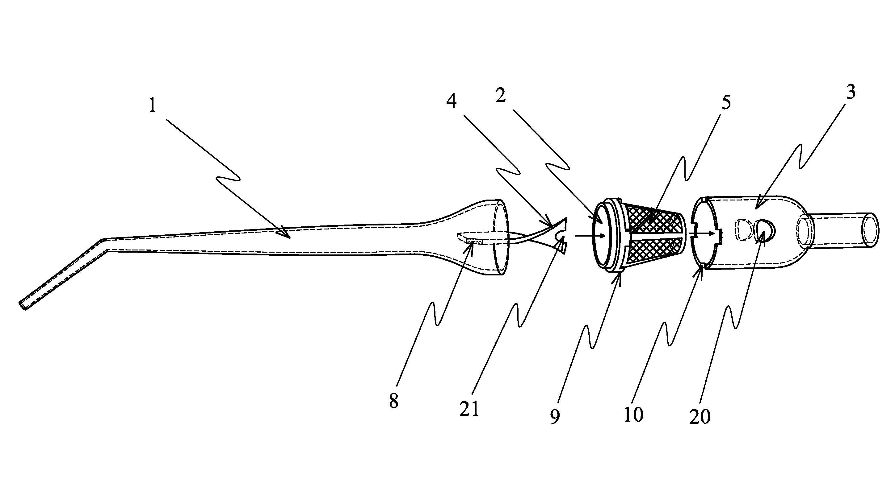 Autologous bone collection device having enhanced suction efficiency