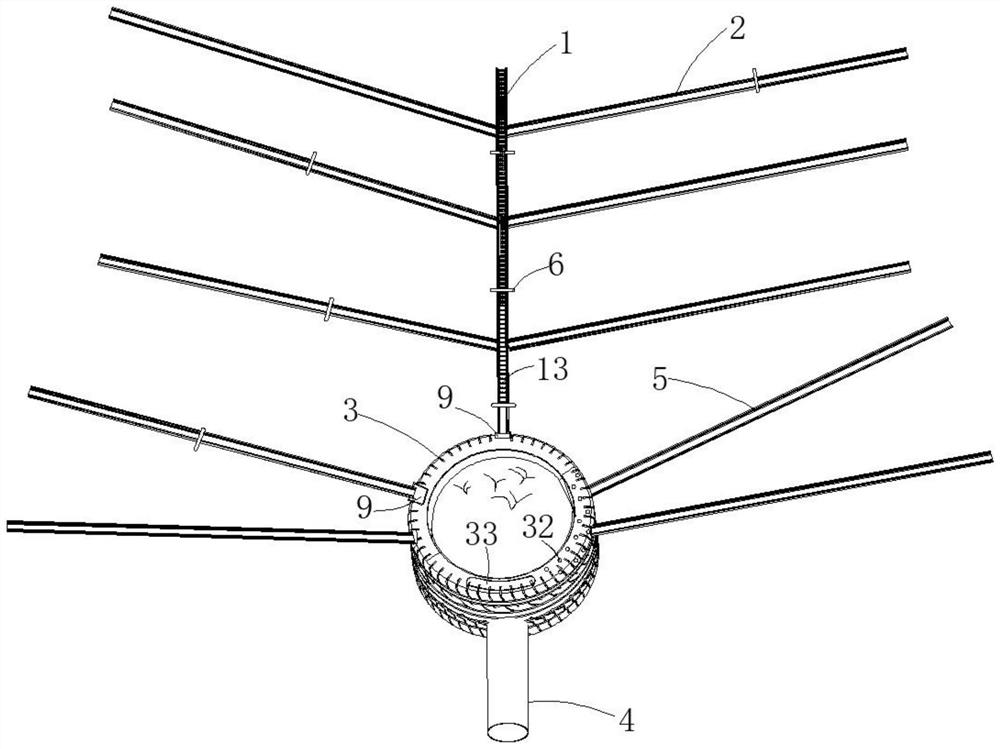 Slope surface debris flow prevention and treatment engineering structure and slope surface debris flow prevention and treatment method