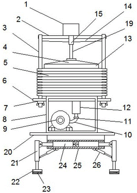 Filter press for processing ceramic raw material