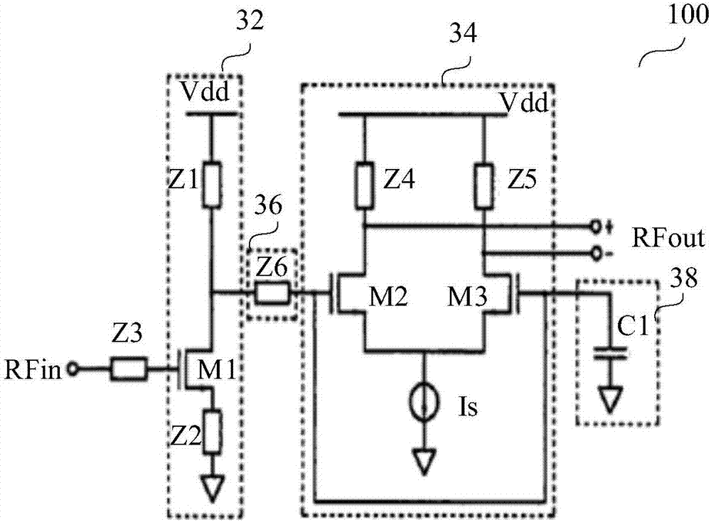 Low noise amplifier and radio frequency terminal