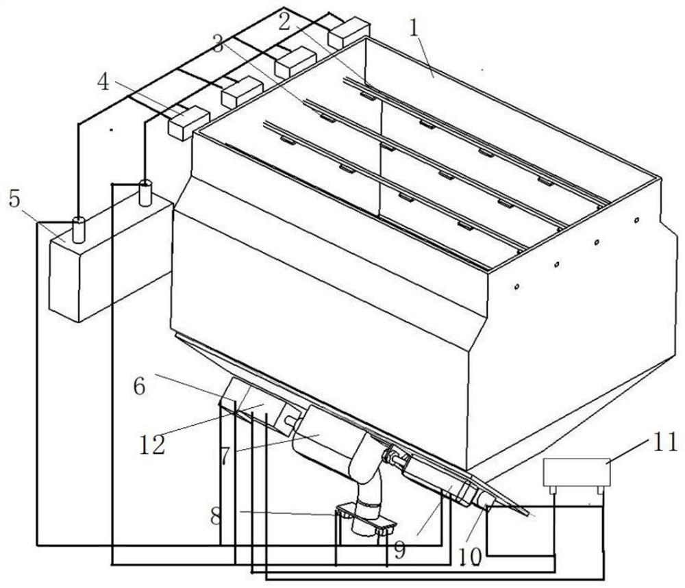 Fertilizer box remaining amount monitoring system and monitoring method