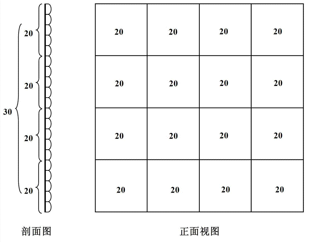 Integral imaging naked eye three-dimensional autostereoscopic LED (light emitting diode) display system and display screen thereof