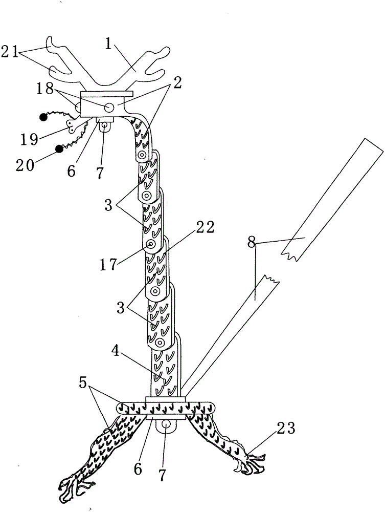 Multistage upper fork height-adjustable billiard rest