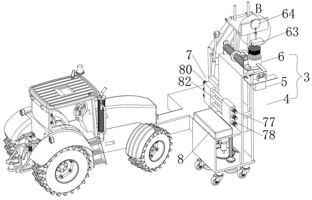 Anti-deviation self-locking fine-adjustment type municipal engineering piling device