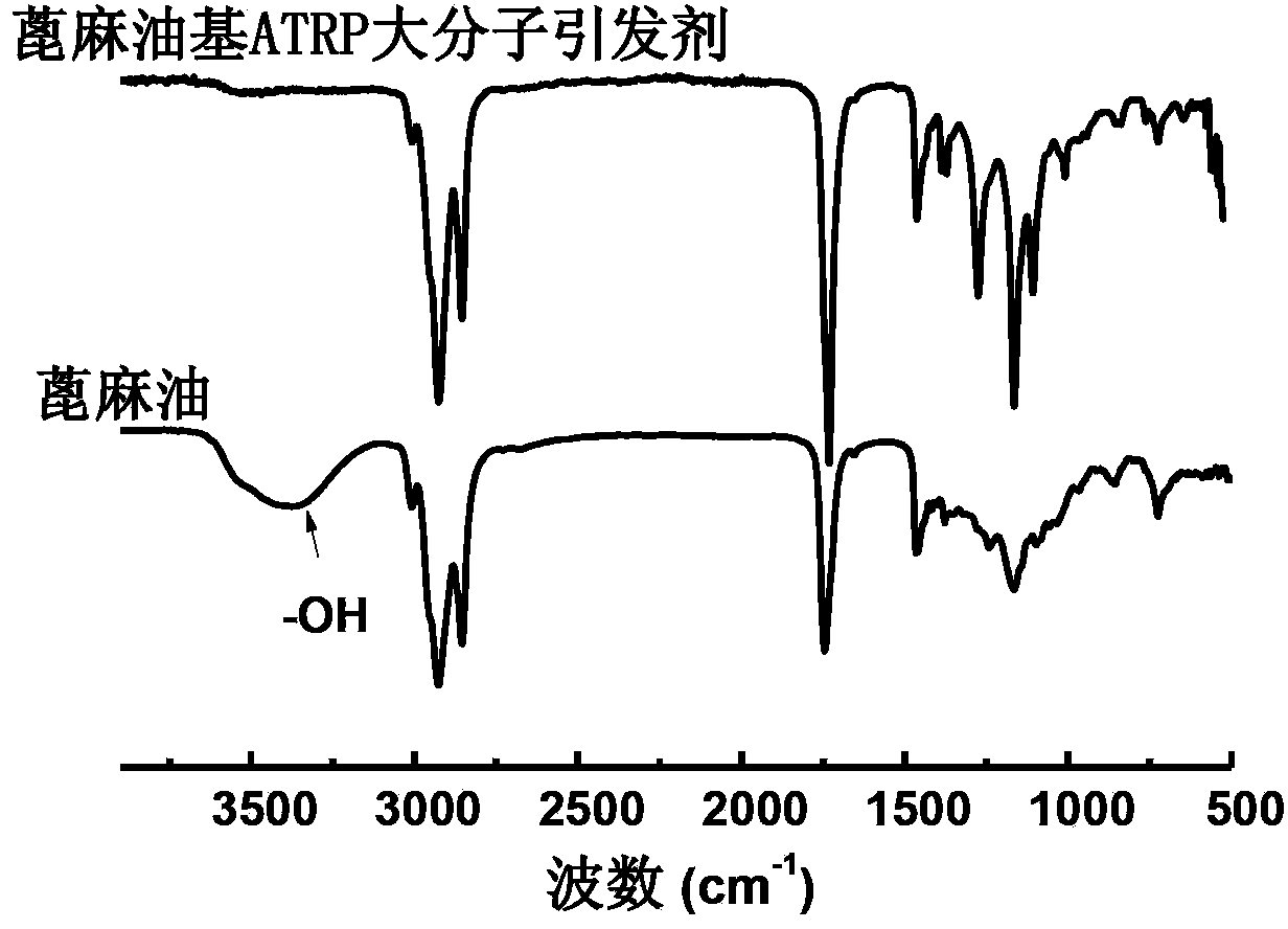 Castor-oil-based ordered polymer and preparation method thereof