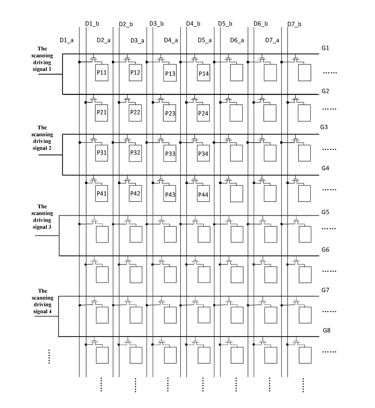 Liquid crystal display panel, display device, and driving method