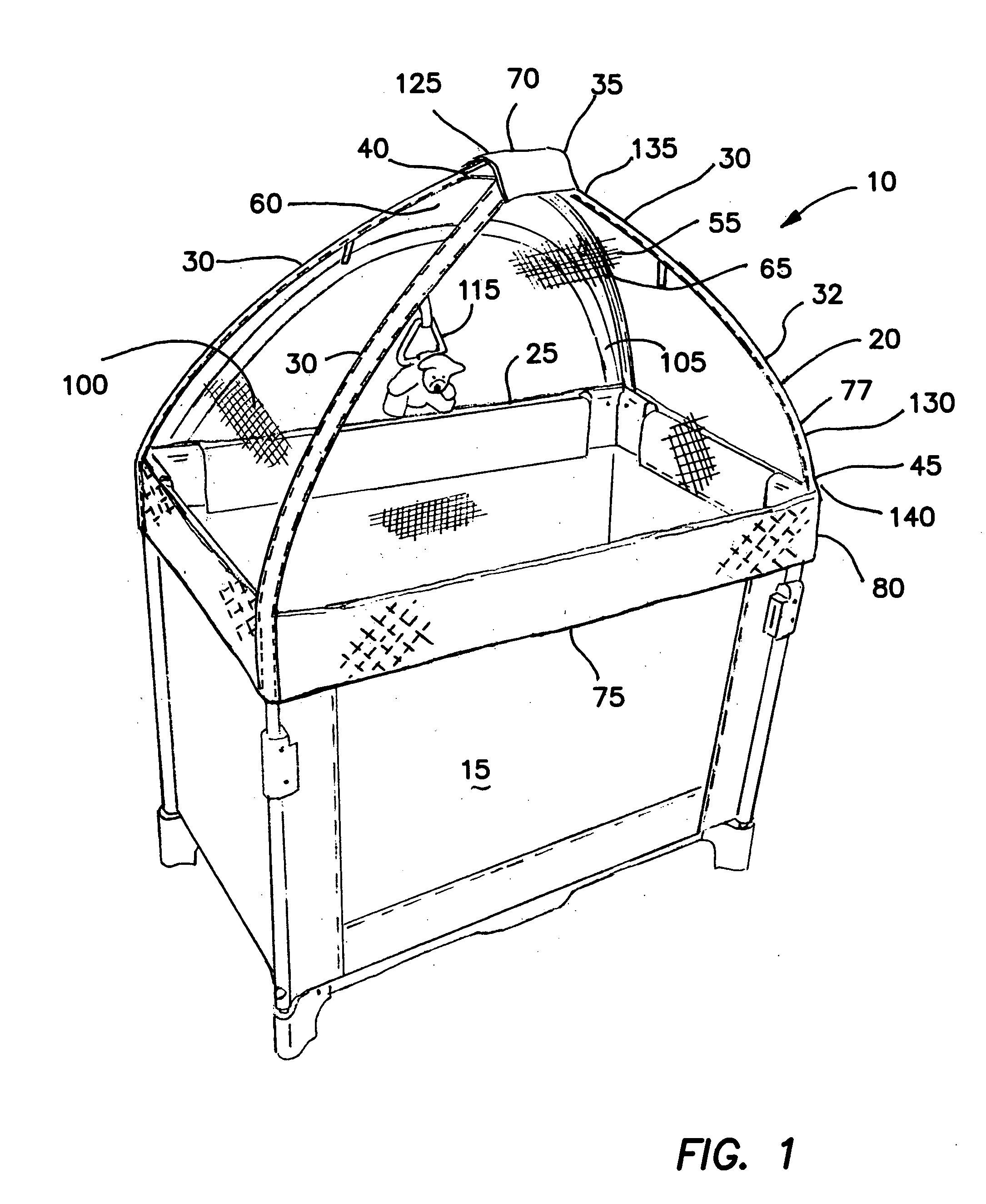 Canopy for co-sleeper, crib or play yard