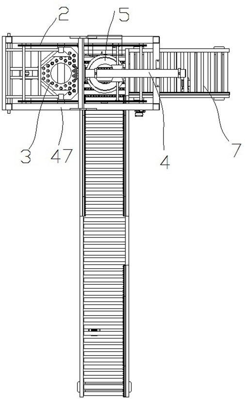 Horizontal automatic betel nut unloading equipment