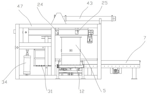 Horizontal automatic betel nut unloading equipment