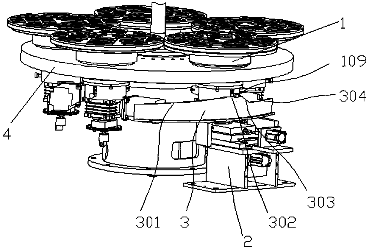 Self-rotation workpiece shaft positioning and clutch mechanism used in intelligent plane fine grinding machine