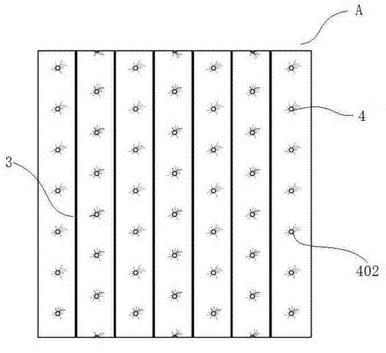 Liquid permeability clad sheet, manufacturing device thereof and manufacturing method thereof