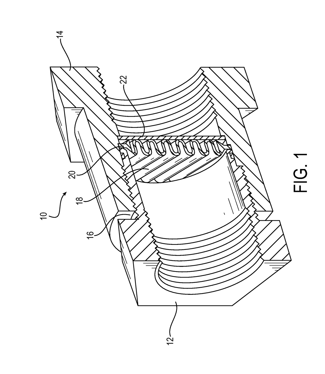 Inline insert molded filter assembly