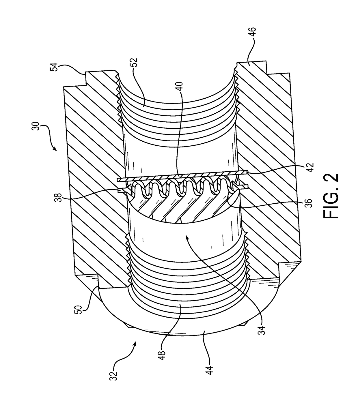 Inline insert molded filter assembly