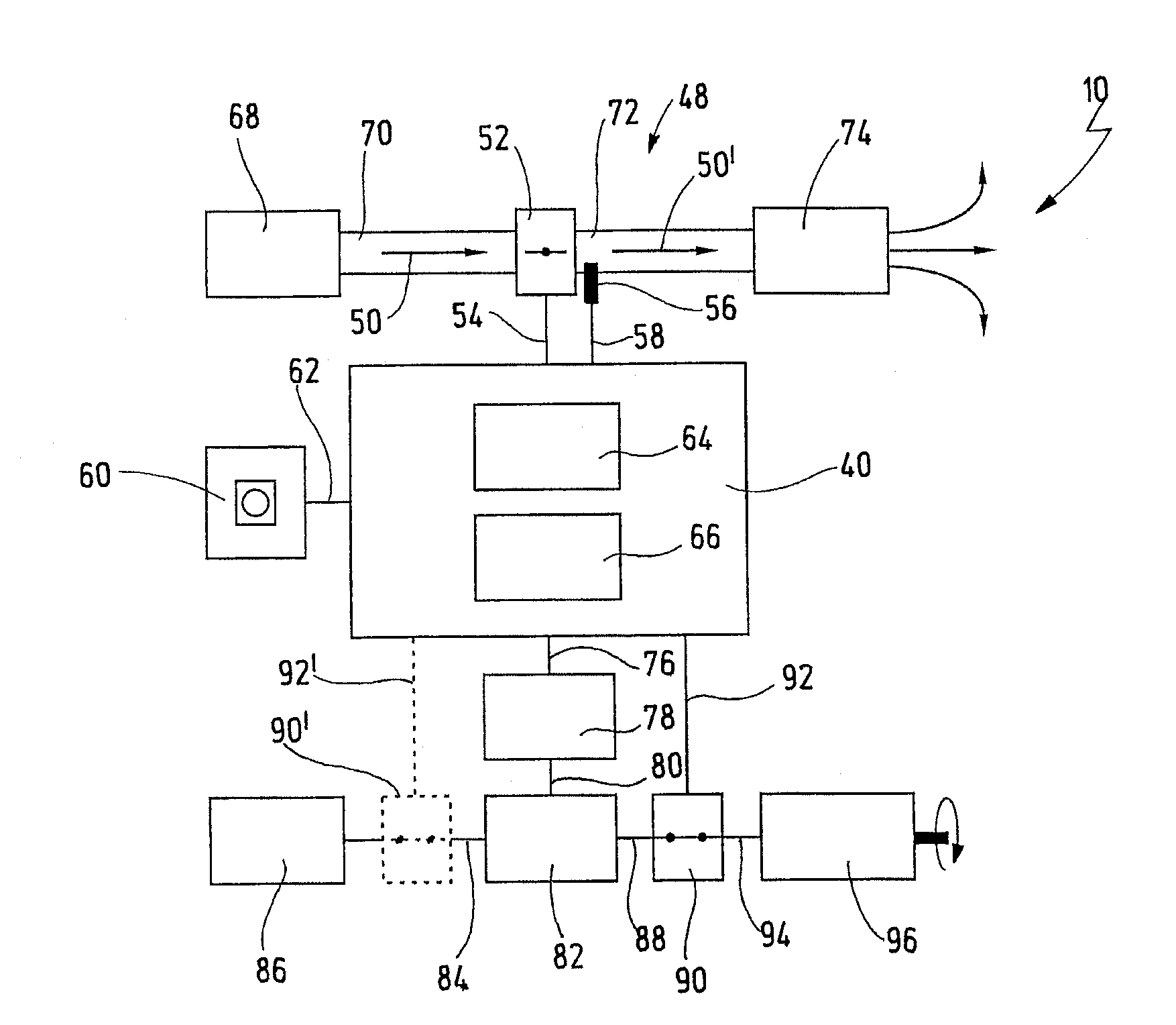 Machine having an air bearing and method for operating such a machine