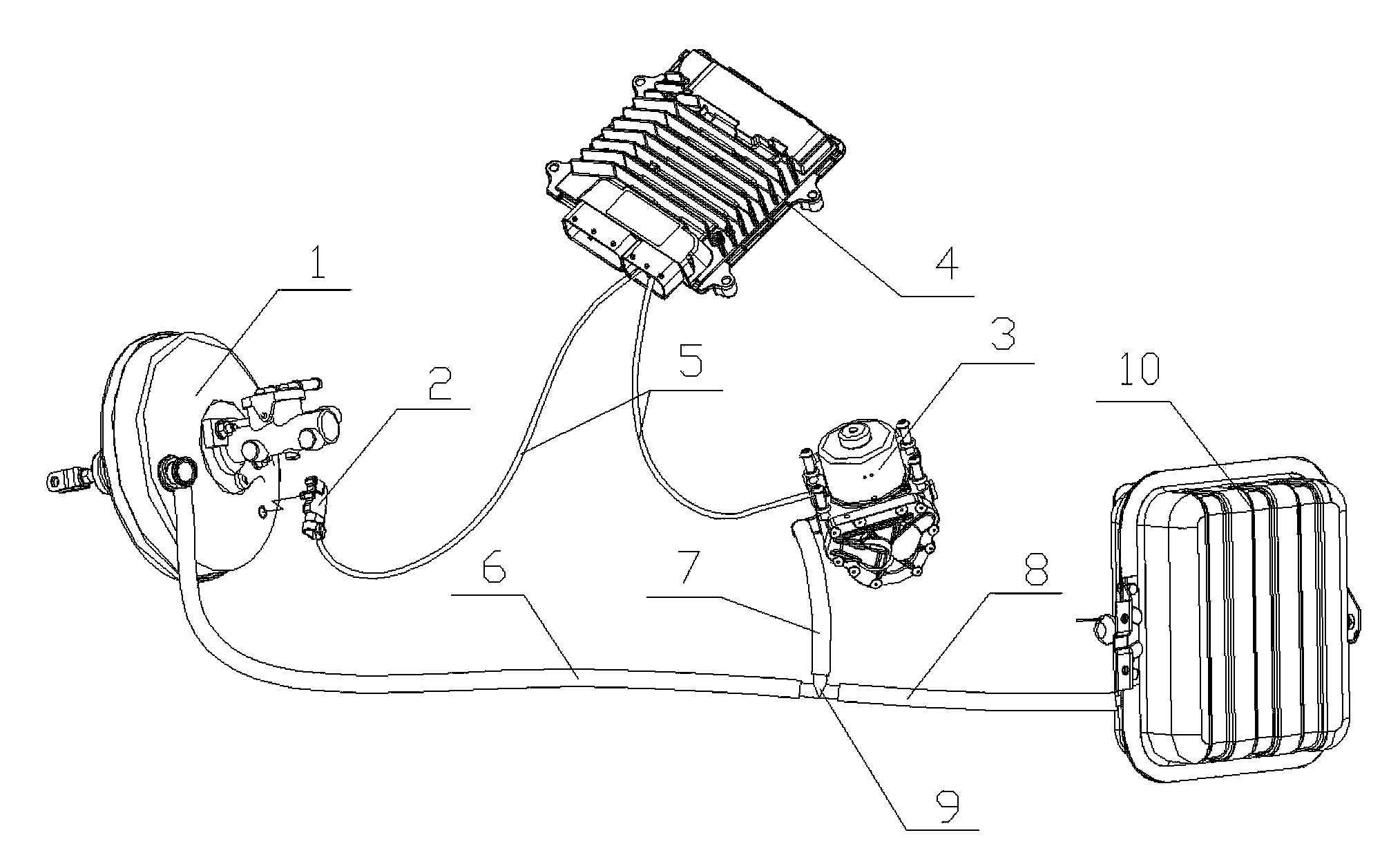 Vacuum boosting system, electric vehicle and vacuum boosting control method