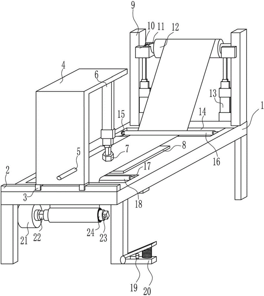 Leather cutting operation table for football production