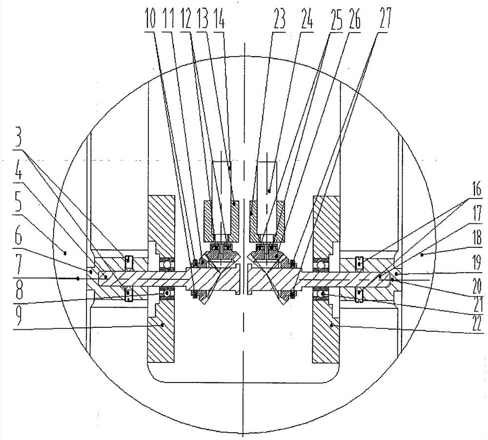 Controllable strake wing/canard wing pitching angle movement system of airplane wind tunnel test model