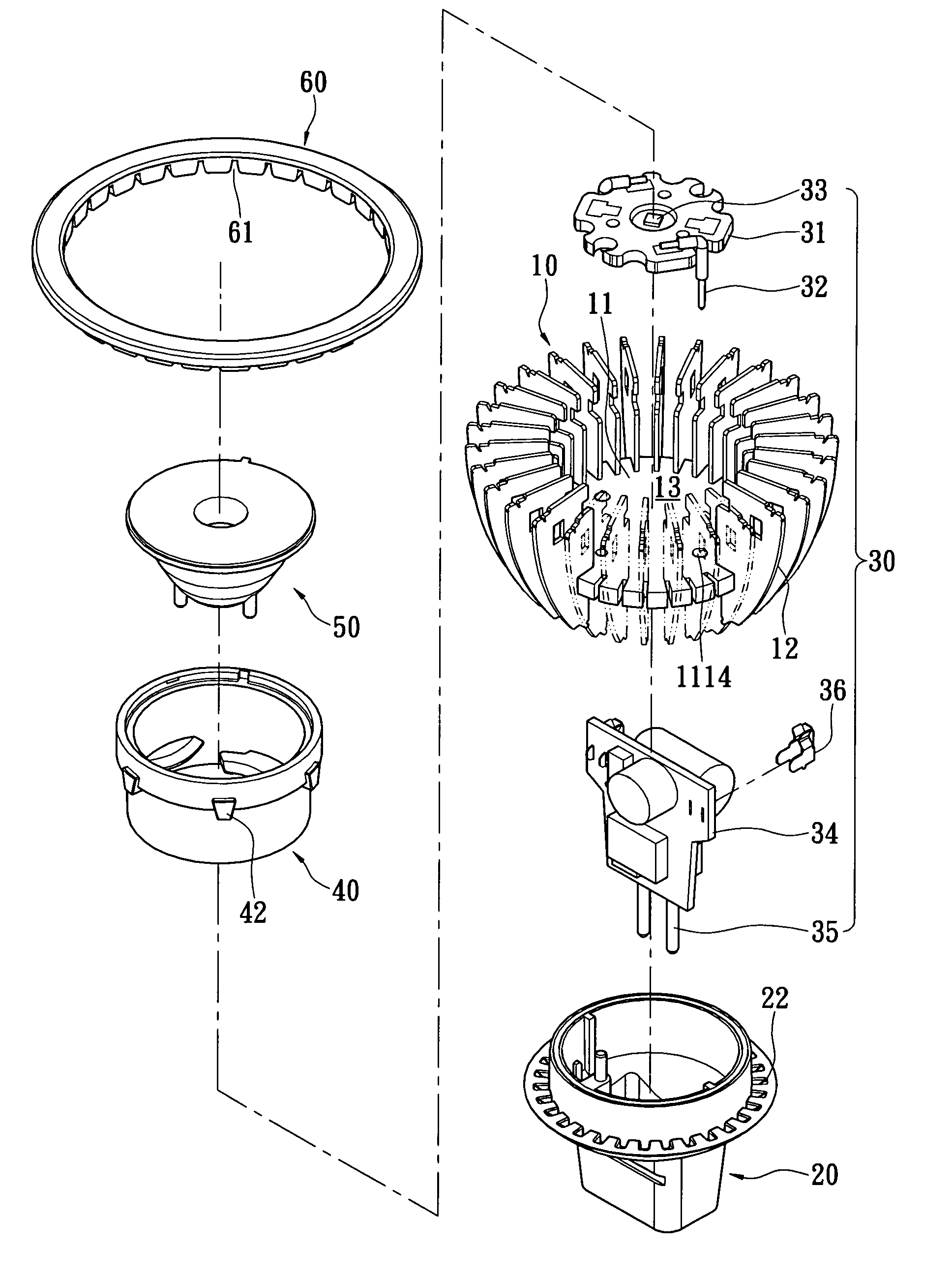 Light emitting diode lamp