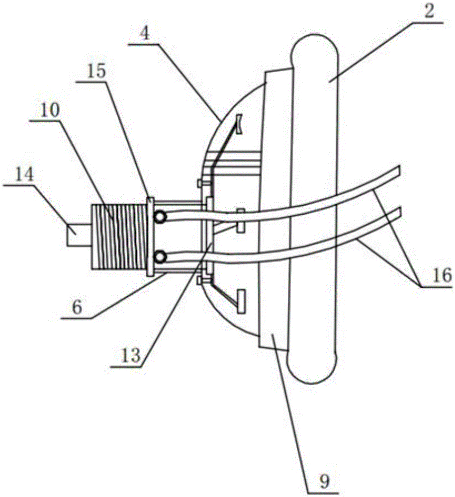 Size-adjustable anaesthetic mask with body silicone ring at bottom and provided with retractable internal capsule