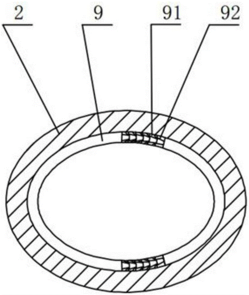 Size-adjustable anaesthetic mask with body silicone ring at bottom and provided with retractable internal capsule