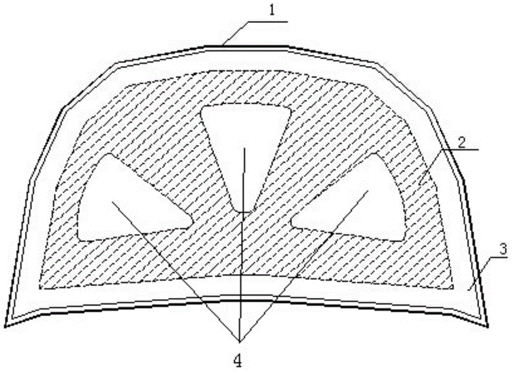 Vehicle engine hood and preparation method thereof