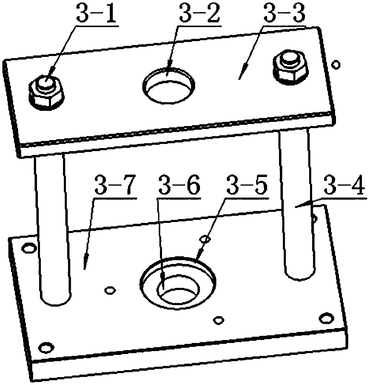 A pneumatic injection molding device