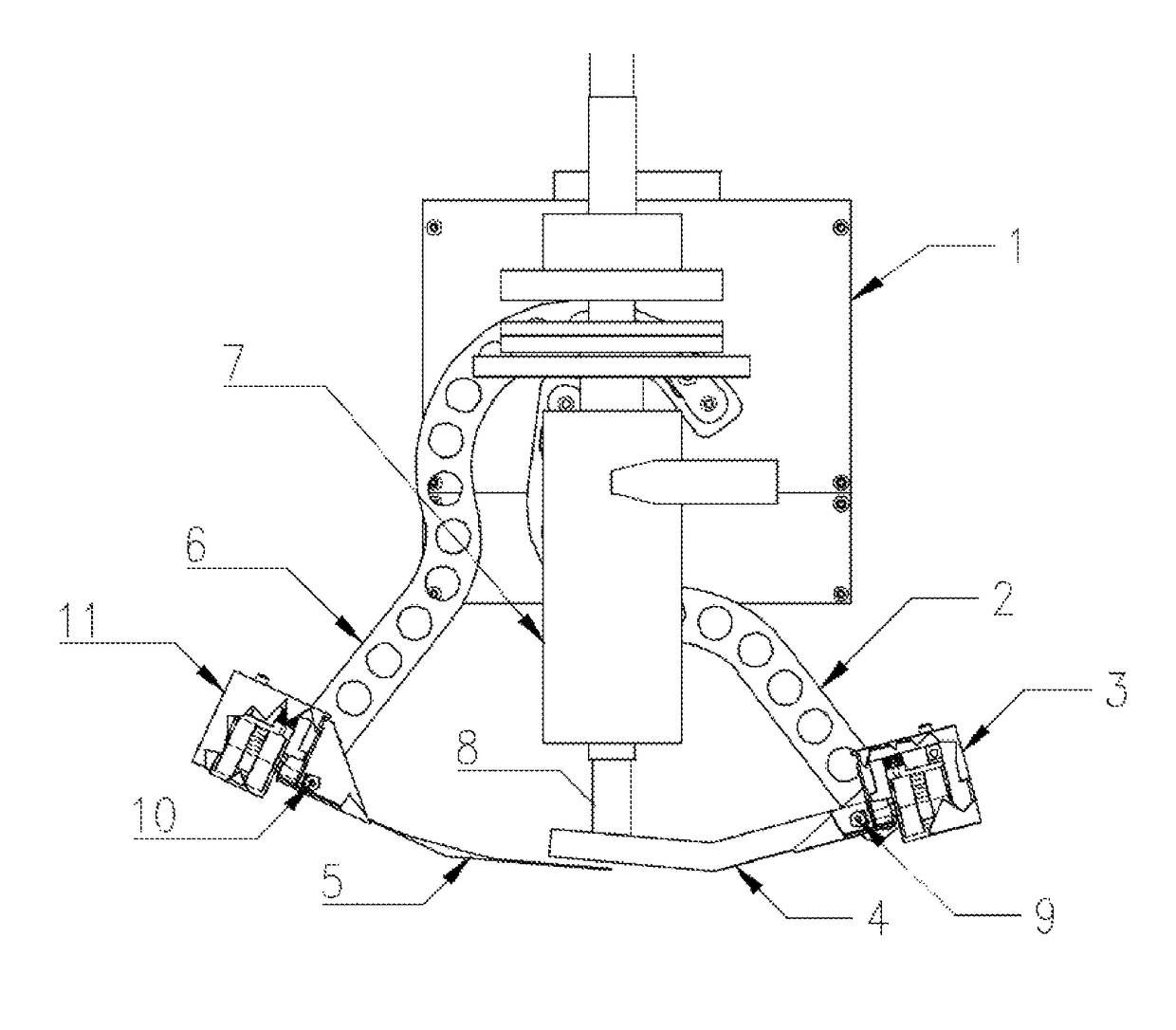 Auto catch apparatus and method of use in making chemical mechanical polishing pads