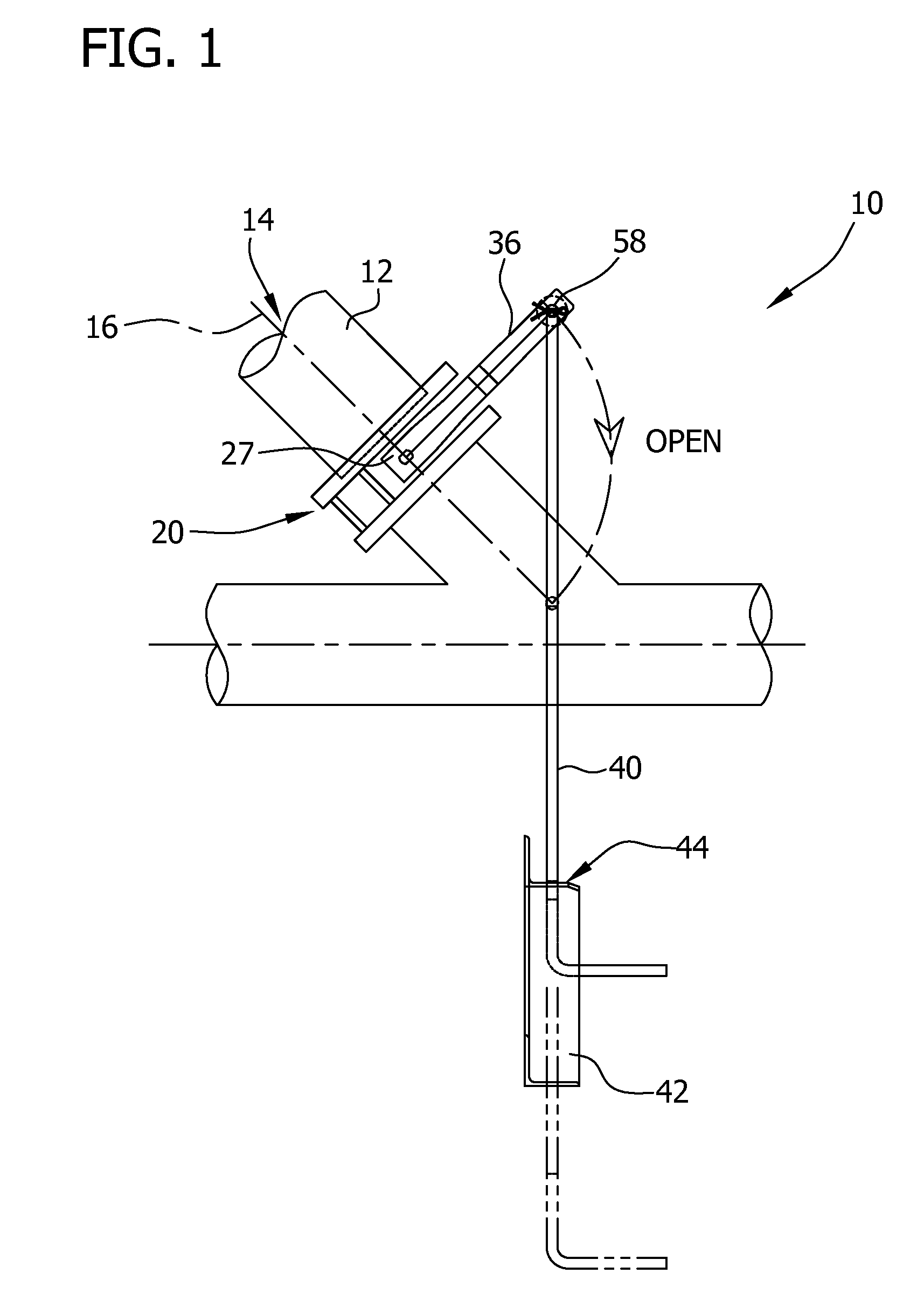 Security mechanism for a flow control device on a railcar and method of coupling the same