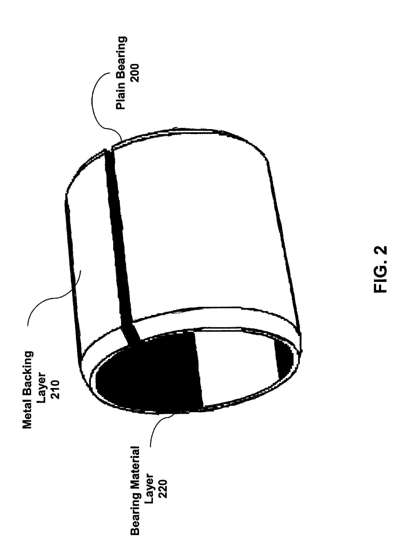 Metal-backed plain bearing