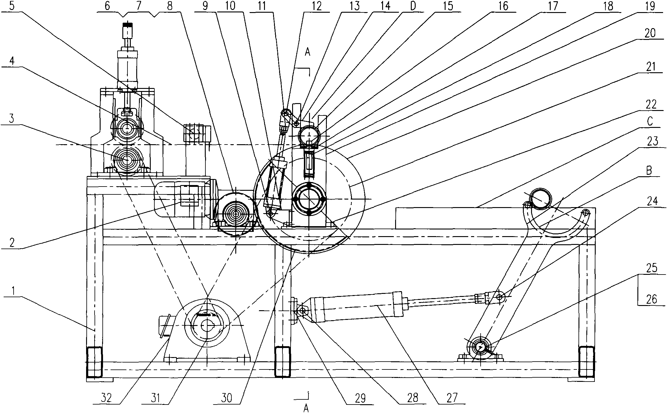 Automatic lap changing winder