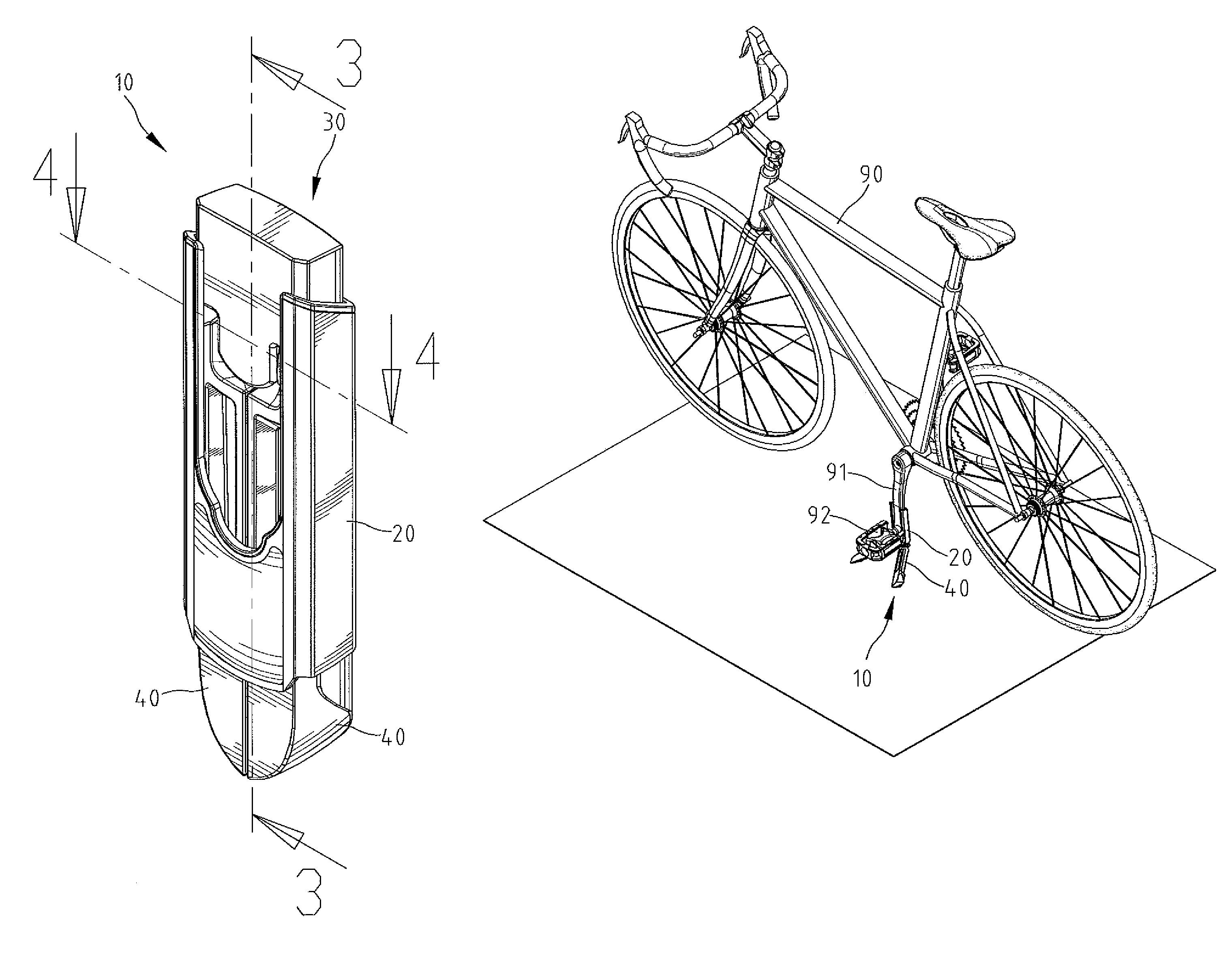 Collapsible stand for bicycle