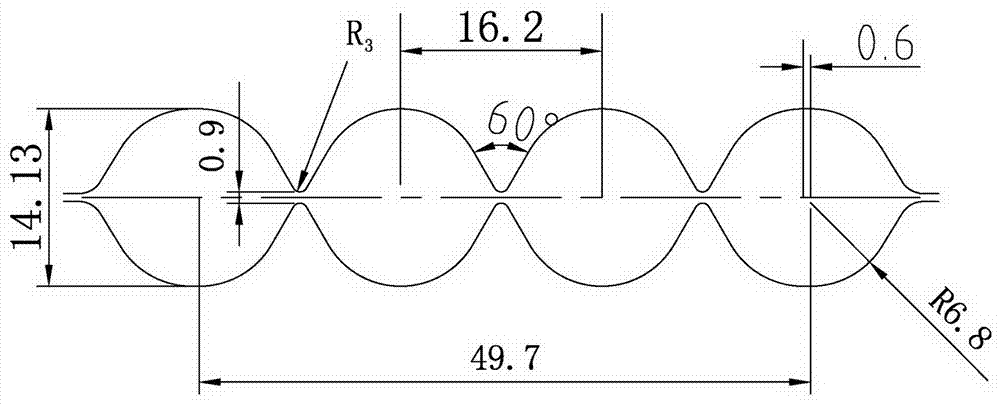 Four-wire split rolling process of φ12mm round steel