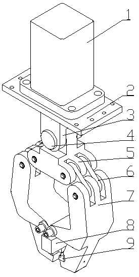 Tongs for wrapping and riveting arm rod and scraping rod of automobile windscreen wiper