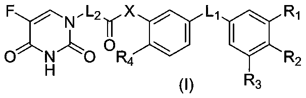 Preparation and application of a 5-fluorouracil substituted carboxylic acid derivative