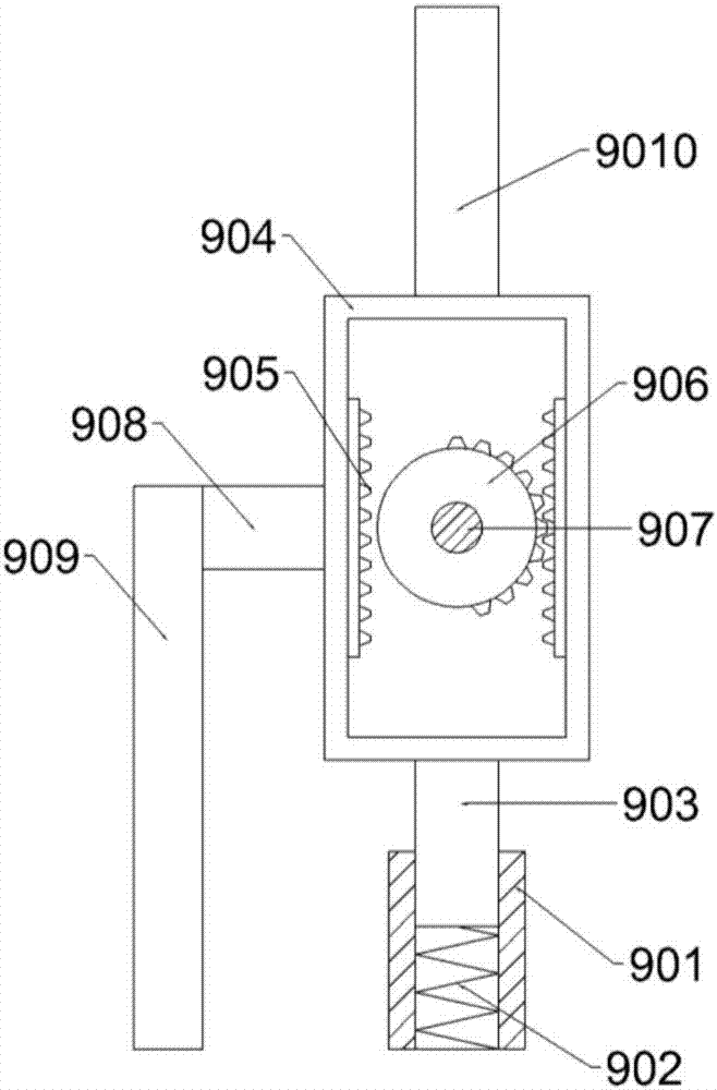 College chemistry teaching test tube cleaning device based on opposite rotation principle