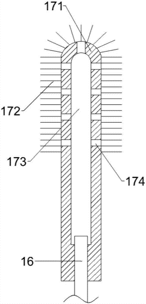 College chemistry teaching test tube cleaning device based on opposite rotation principle