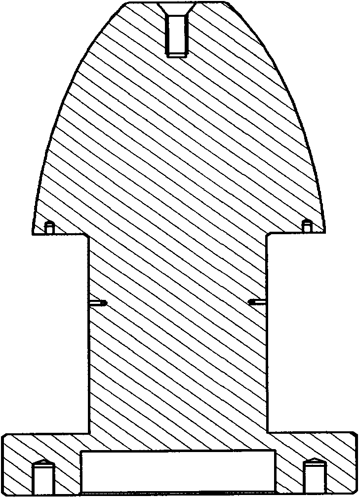 A core mold for spinning parts with transverse internal ribs and a method of moving back and demoulding