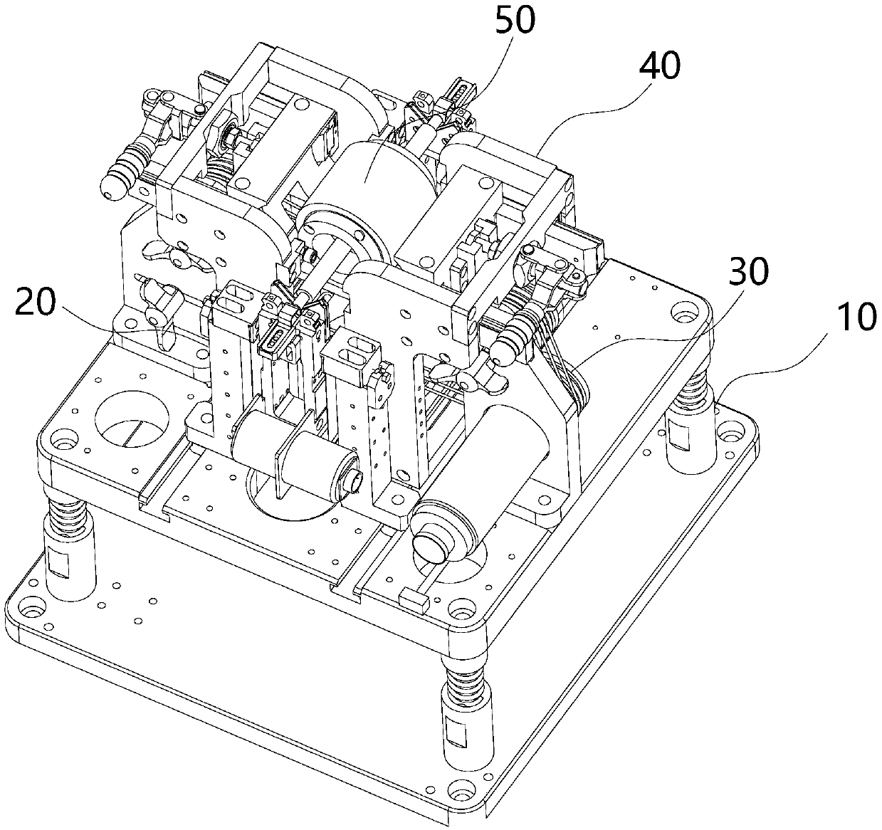 Single-station semi-automatic dynamic balance adjusting device